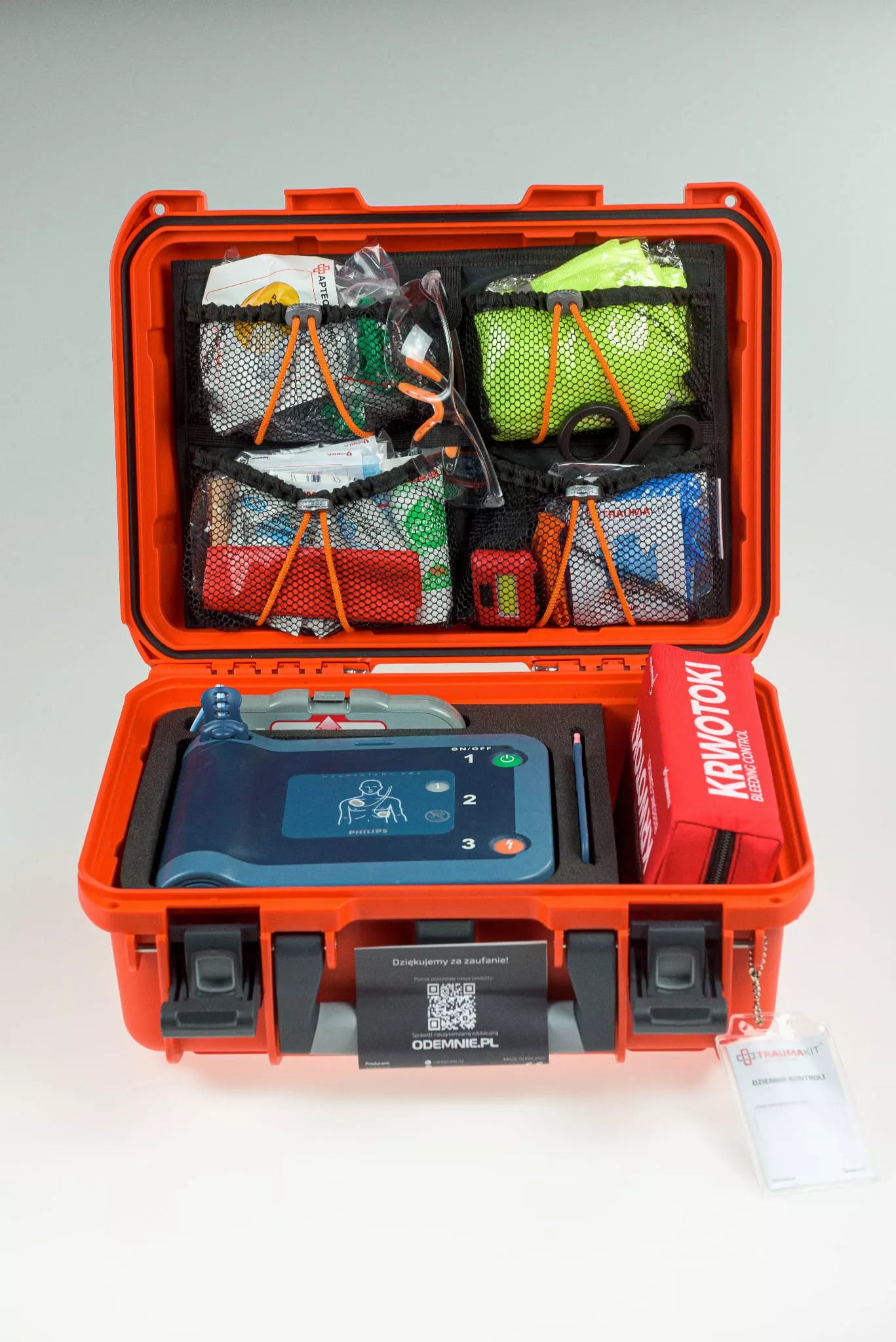 Philips HeartStart FRx defibrillator in PELI 1200 Case